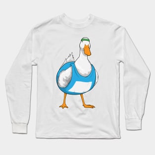 Duck Runner Running Sports Long Sleeve T-Shirt